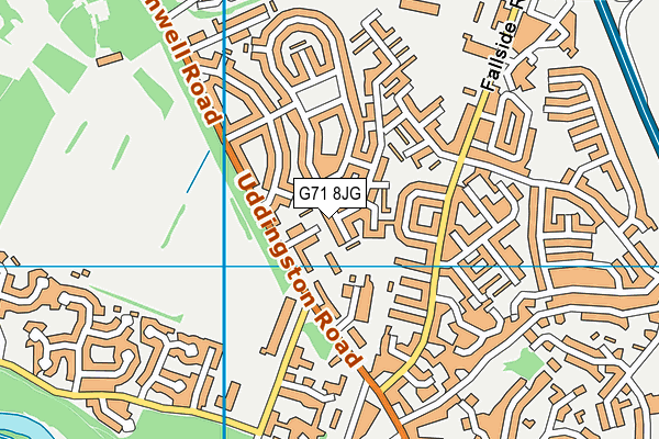 G71 8JG map - OS VectorMap District (Ordnance Survey)