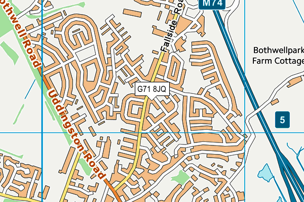 G71 8JQ map - OS VectorMap District (Ordnance Survey)