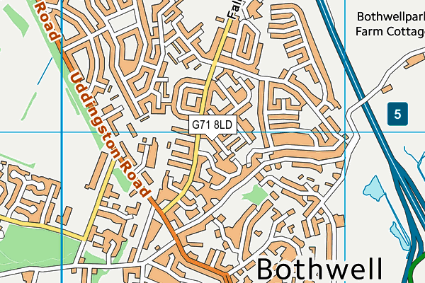 G71 8LD map - OS VectorMap District (Ordnance Survey)