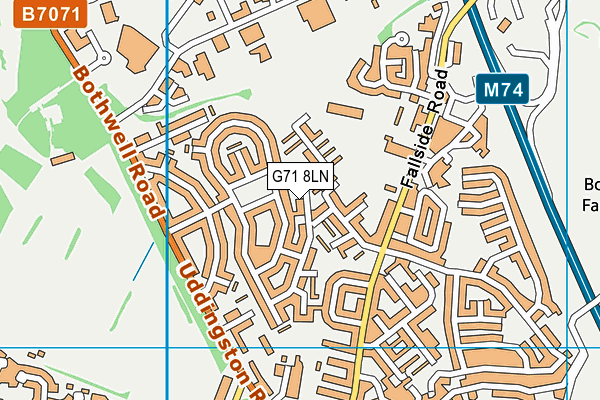 G71 8LN map - OS VectorMap District (Ordnance Survey)