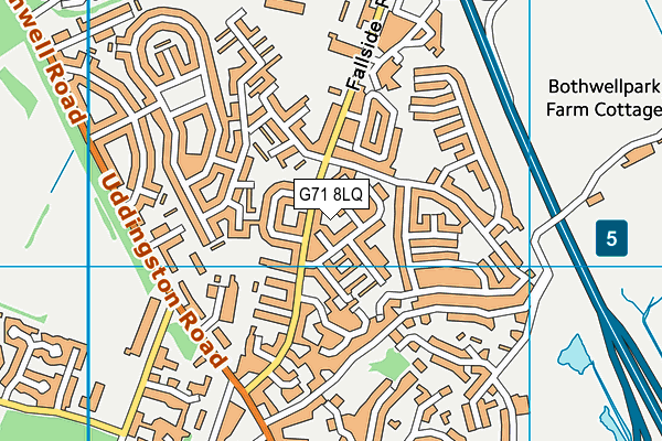 G71 8LQ map - OS VectorMap District (Ordnance Survey)