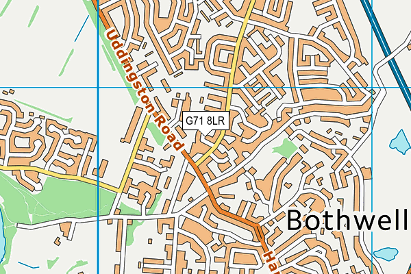 G71 8LR map - OS VectorMap District (Ordnance Survey)