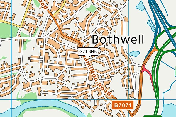 G71 8NB map - OS VectorMap District (Ordnance Survey)