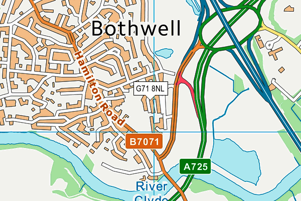 G71 8NL map - OS VectorMap District (Ordnance Survey)