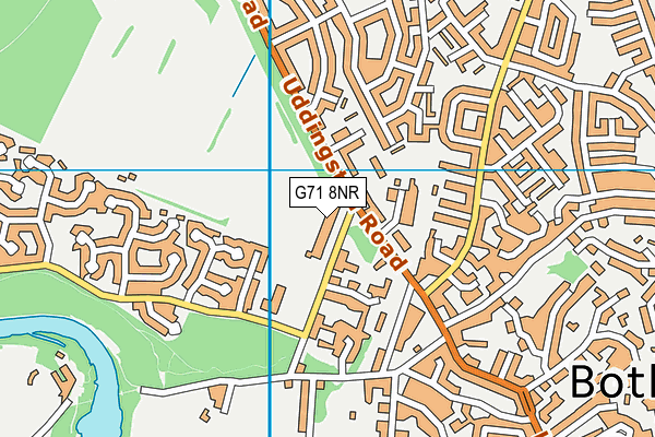 G71 8NR map - OS VectorMap District (Ordnance Survey)