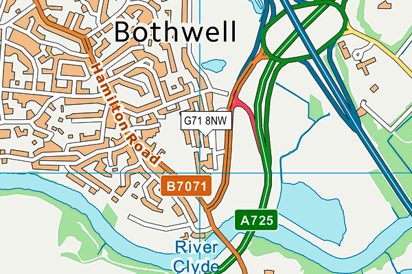 G71 8NW map - OS VectorMap District (Ordnance Survey)