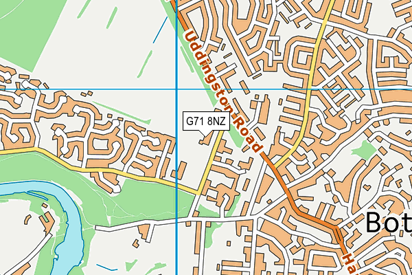 G71 8NZ map - OS VectorMap District (Ordnance Survey)