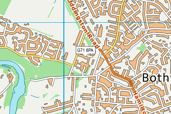 G71 8PA map - OS VectorMap District (Ordnance Survey)