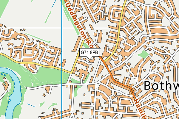 G71 8PB map - OS VectorMap District (Ordnance Survey)