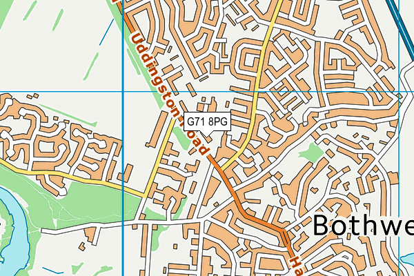 G71 8PG map - OS VectorMap District (Ordnance Survey)