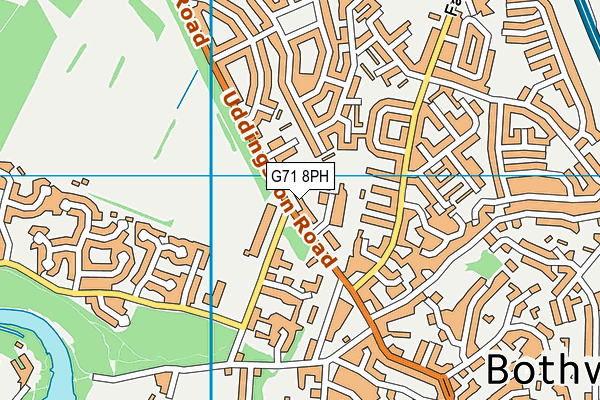 G71 8PH map - OS VectorMap District (Ordnance Survey)