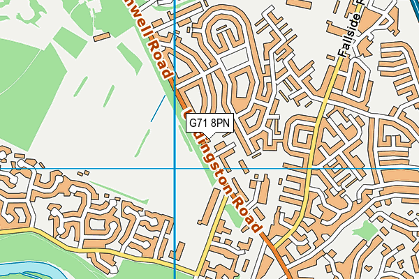 G71 8PN map - OS VectorMap District (Ordnance Survey)