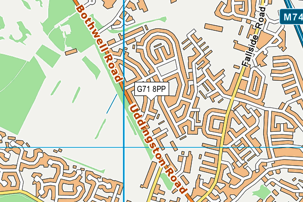 G71 8PP map - OS VectorMap District (Ordnance Survey)