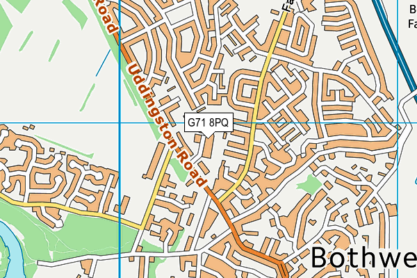 G71 8PQ map - OS VectorMap District (Ordnance Survey)