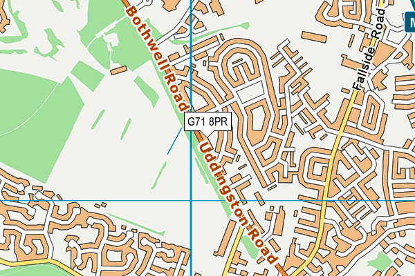 G71 8PR map - OS VectorMap District (Ordnance Survey)