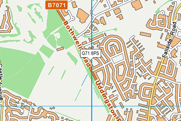 G71 8PS map - OS VectorMap District (Ordnance Survey)