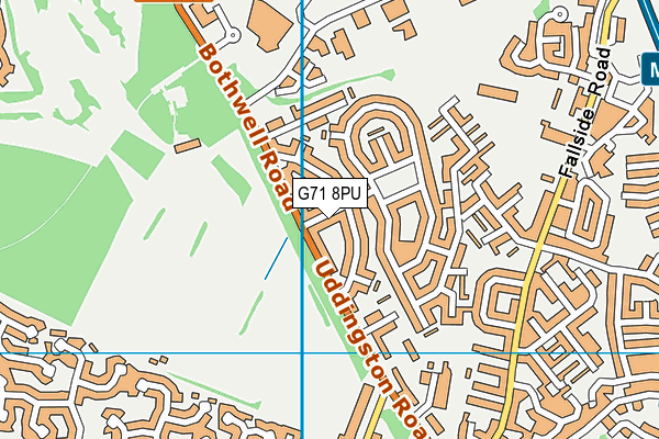 G71 8PU map - OS VectorMap District (Ordnance Survey)