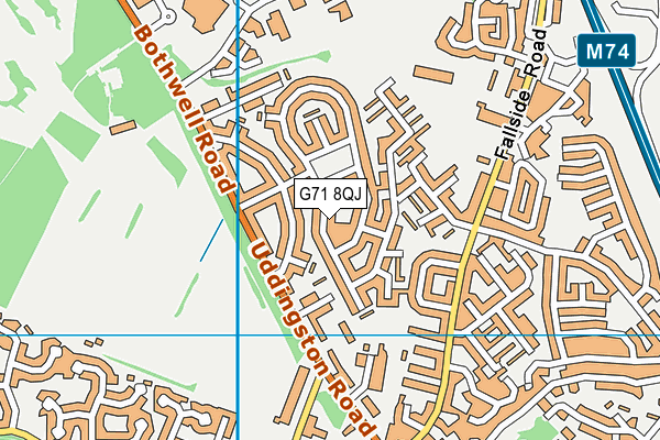 G71 8QJ map - OS VectorMap District (Ordnance Survey)