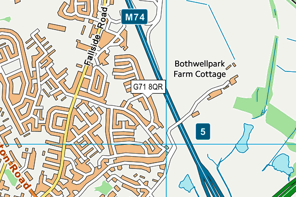 G71 8QR map - OS VectorMap District (Ordnance Survey)