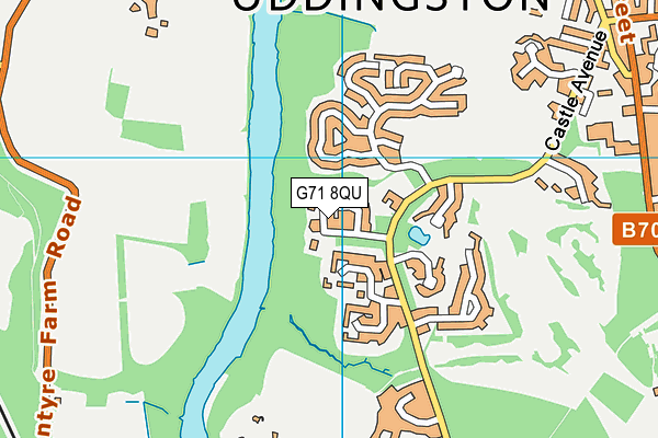 G71 8QU map - OS VectorMap District (Ordnance Survey)