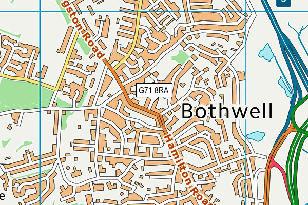 G71 8RA map - OS VectorMap District (Ordnance Survey)