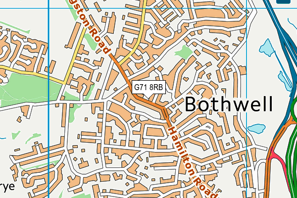 G71 8RB map - OS VectorMap District (Ordnance Survey)