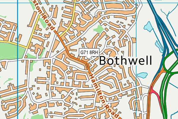 G71 8RH map - OS VectorMap District (Ordnance Survey)