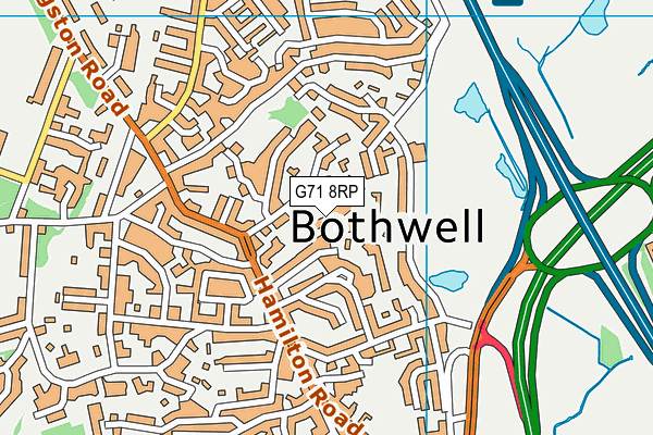 G71 8RP map - OS VectorMap District (Ordnance Survey)