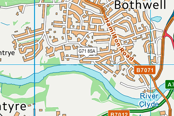 G71 8SA map - OS VectorMap District (Ordnance Survey)