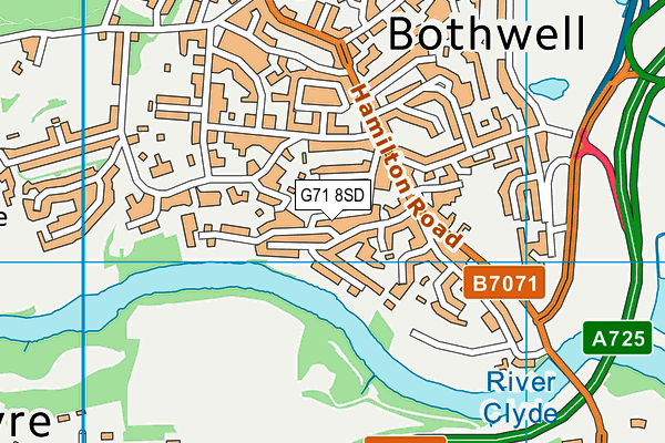 G71 8SD map - OS VectorMap District (Ordnance Survey)