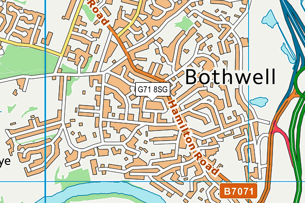 G71 8SG map - OS VectorMap District (Ordnance Survey)