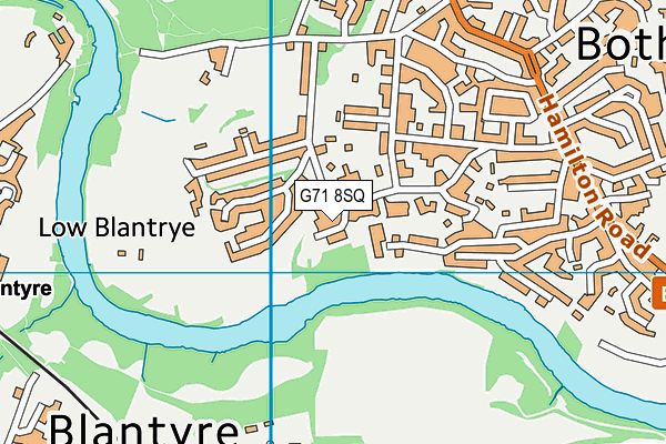 G71 8SQ map - OS VectorMap District (Ordnance Survey)