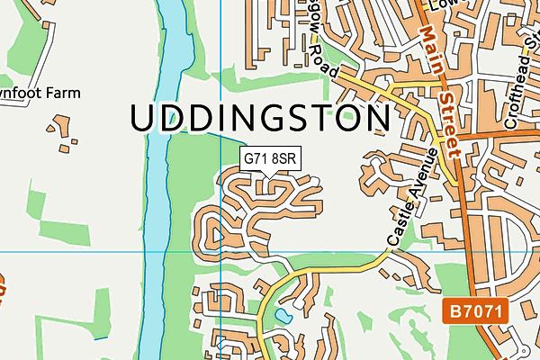 G71 8SR map - OS VectorMap District (Ordnance Survey)