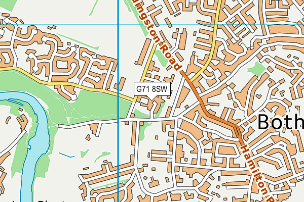 G71 8SW map - OS VectorMap District (Ordnance Survey)