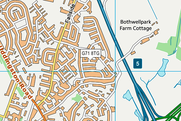 G71 8TG map - OS VectorMap District (Ordnance Survey)