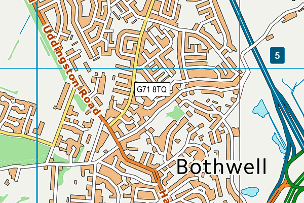 G71 8TQ map - OS VectorMap District (Ordnance Survey)