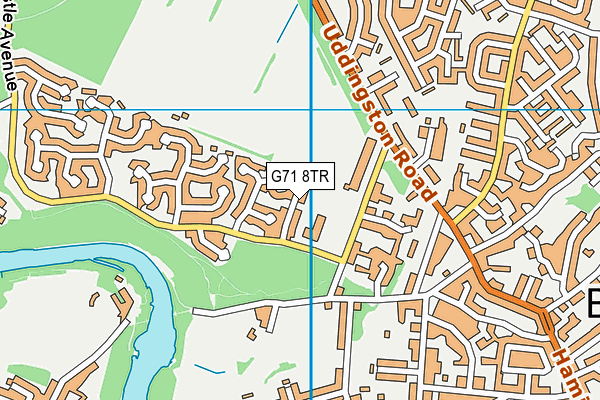 G71 8TR map - OS VectorMap District (Ordnance Survey)