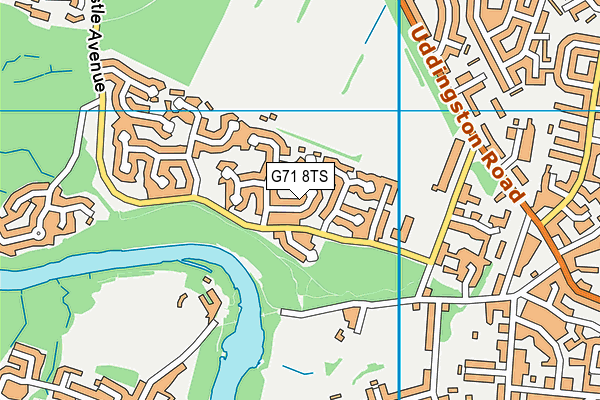 G71 8TS map - OS VectorMap District (Ordnance Survey)