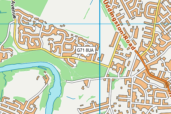 G71 8UA map - OS VectorMap District (Ordnance Survey)