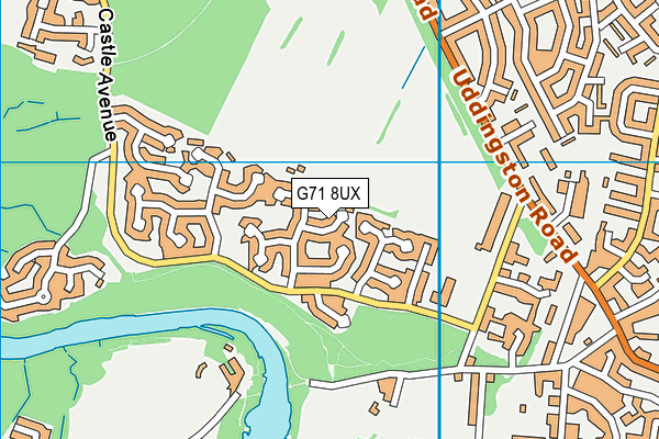 G71 8UX map - OS VectorMap District (Ordnance Survey)