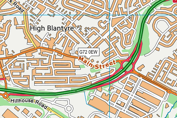 G72 0EW map - OS VectorMap District (Ordnance Survey)