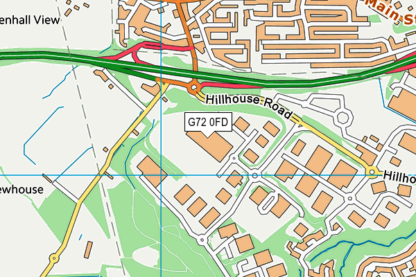 G72 0FD map - OS VectorMap District (Ordnance Survey)