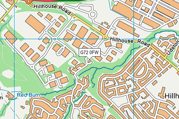 G72 0FW map - OS VectorMap District (Ordnance Survey)