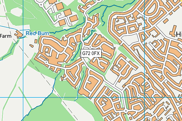 G72 0FX map - OS VectorMap District (Ordnance Survey)