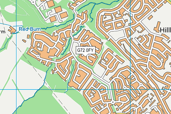 G72 0FY map - OS VectorMap District (Ordnance Survey)