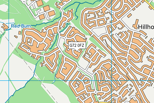 G72 0FZ map - OS VectorMap District (Ordnance Survey)
