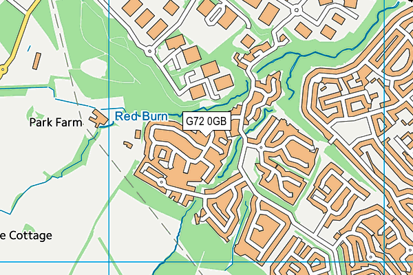 G72 0GB map - OS VectorMap District (Ordnance Survey)