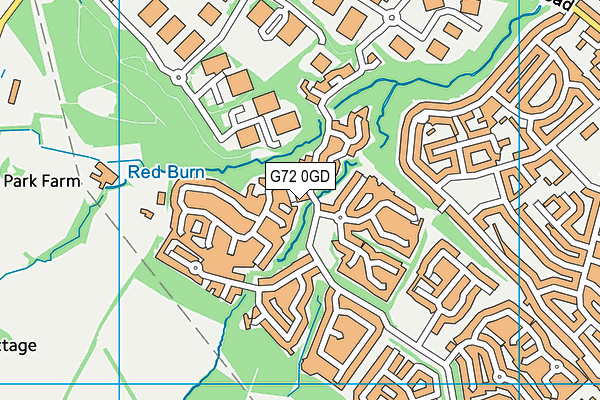 G72 0GD map - OS VectorMap District (Ordnance Survey)