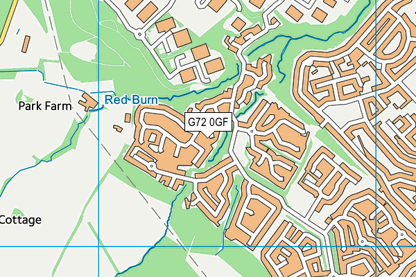 G72 0GF map - OS VectorMap District (Ordnance Survey)
