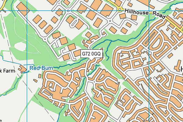 G72 0GQ map - OS VectorMap District (Ordnance Survey)